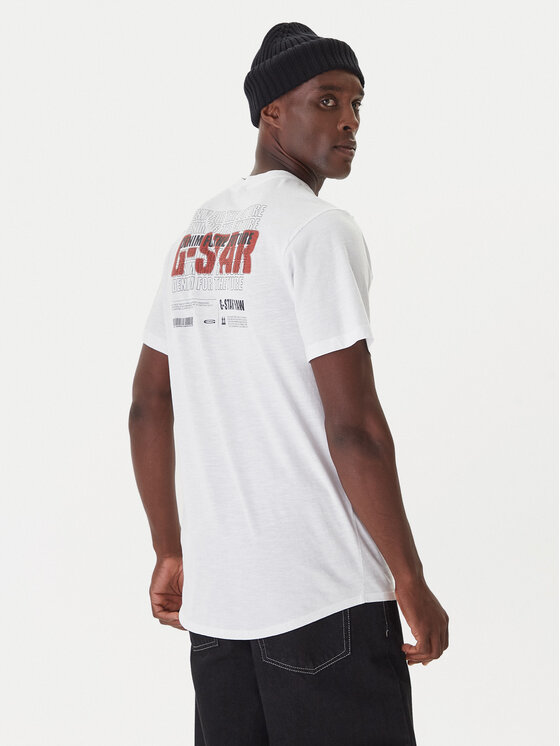 G-Star Raw G-Star Raw Camiseta Lash Back D26043-C372 Blanco Relaxed Fit