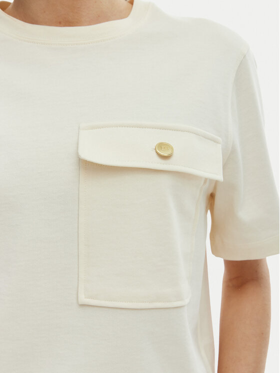 Tommy Hilfiger Tommy Hilfiger Camiseta WW0WW49249 Beis Relaxed Fit