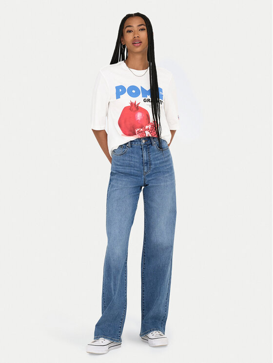 ONLY ONLY Футболка Phoebe 15351369 Білий Regular Fit