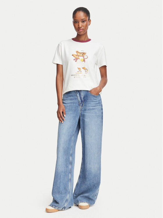 Guess Guess Camiseta V6BI14 K6742 Blanco Regular Fit