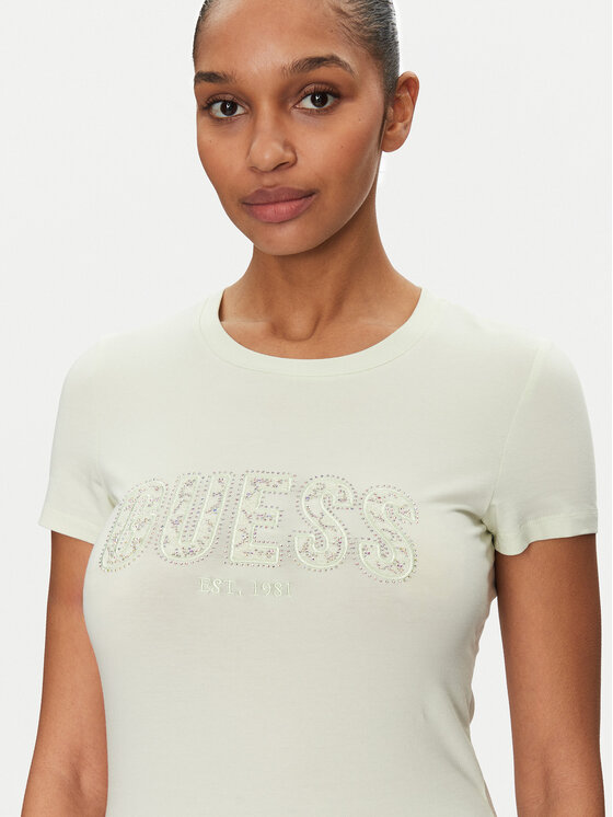 Guess Guess Футболка W5GI04 J1314 Жовтий Slim Fit