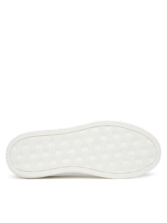 Calvin Klein Jeans Αθλητικά Calvin Klein Jeans Chunky Cupsole Ru Patch Lth YM0YM01296 Λευκό