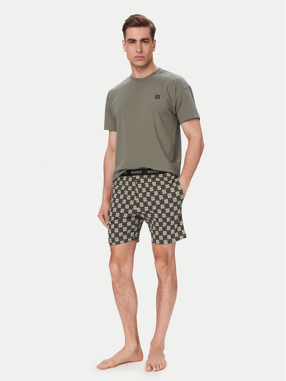HUGO HUGO Pijama Aaron 50556777 Verde oscuro Regular Fit