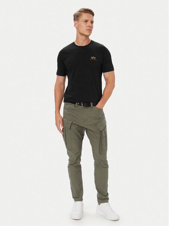 Alpha Industries Alpha Industries Marškinėliai Backprint 128507CP Juoda Regular Fit