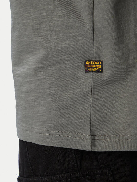 G-Star Raw G-Star Raw Camiseta Slub D28889-E512 Caqui Regular Fit