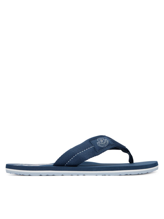 Tommy Hilfiger Джапанки Tommy Hilfiger Patch Hilfiger Beach Sandal FM0FM05804 Син