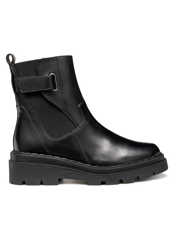 Geox Īsie zābaki Geox D Felleny D56XEC 00043 C9999 Melns