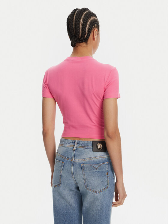Versace Jeans Couture Versace Jeans Couture Camiseta 78HAHC05 Rosa Slim Fit