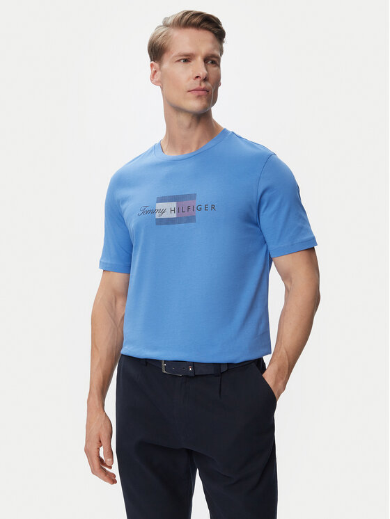 Tommy Hilfiger Tommy Hilfiger Camiseta MW0MW43226 Azul Regular Fit