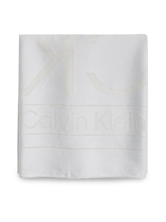 Calvin Klein Foulard Calvin Klein Burnout Large Monogram K60K612977 Grigio