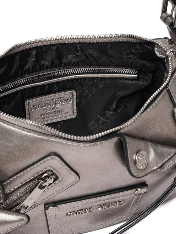 Guess Jeans Kabelka Guess Jeans CEO-GUESS-S-006-10 Strieborná