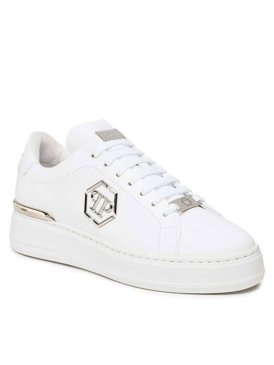 PHILIPP PLEIN Sportcipők PHILIPP PLEIN Leather Lo-Top Sneaker FABS USC0379 PLE075N Fehér