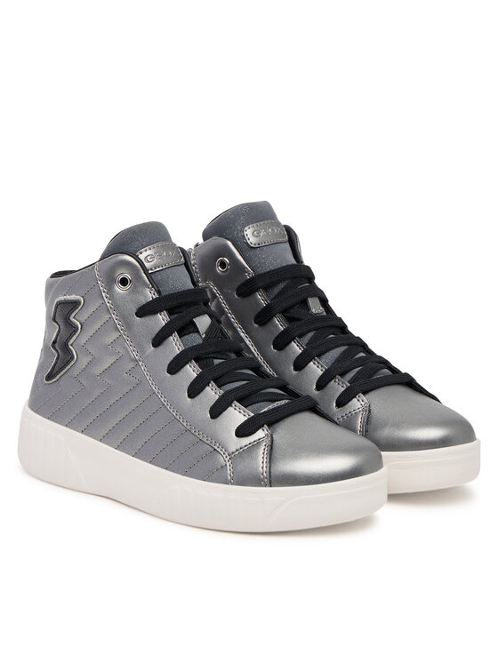 Geox Laisvalaikio batai Geox J Mikiroshi J56DVE 000NF C1009 D Sidabrinė