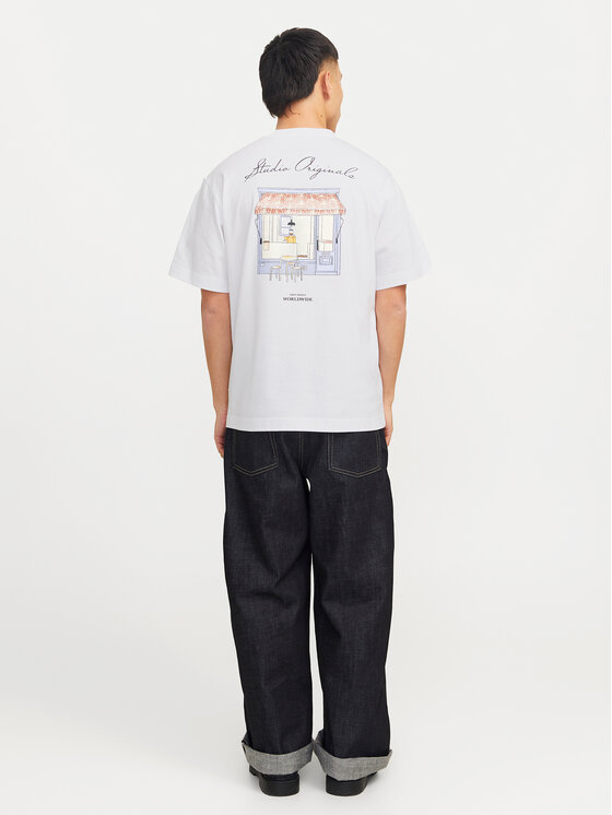Jack & Jones Jack & Jones T-Shirt Islington 12273015 Λευκό Loose Fit