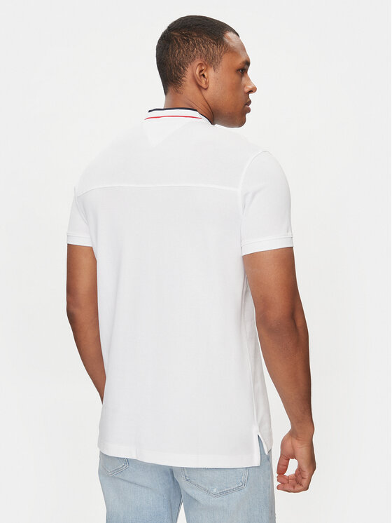 Tommy Hilfiger Tommy Hilfiger Polo Mao MW0MW34752 Bianco Slim Fit