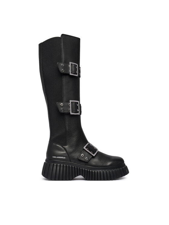 KARL LAGERFELD Stivali KARL LAGERFELD Kreeper Wedge KL44490 Nero