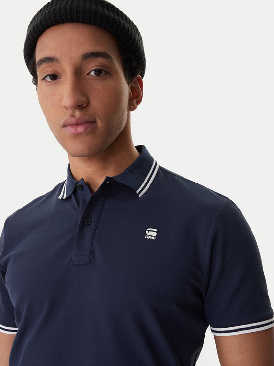 G-STAR G-Star Raw Поло Dunda D17127-5864 Cиній Regular Fit