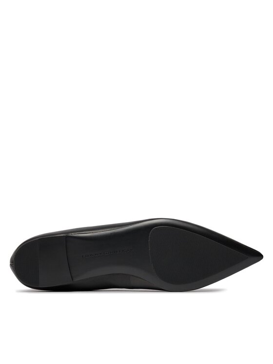 Tommy Hilfiger Balerīnas Tommy Hilfiger Essential Pointed Ballerina FW0FW07863 Melns