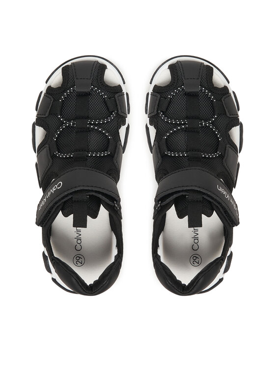 Calvin Klein Sandale Calvin Klein Velcro Sandal V1B2-83320-1591 Crna