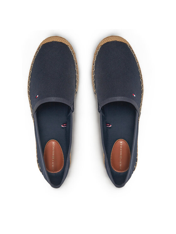 Tommy Hilfiger Espadrilles Tommy Hilfiger Flag Canvas Espadrille FW0FW08541 Tumši zils