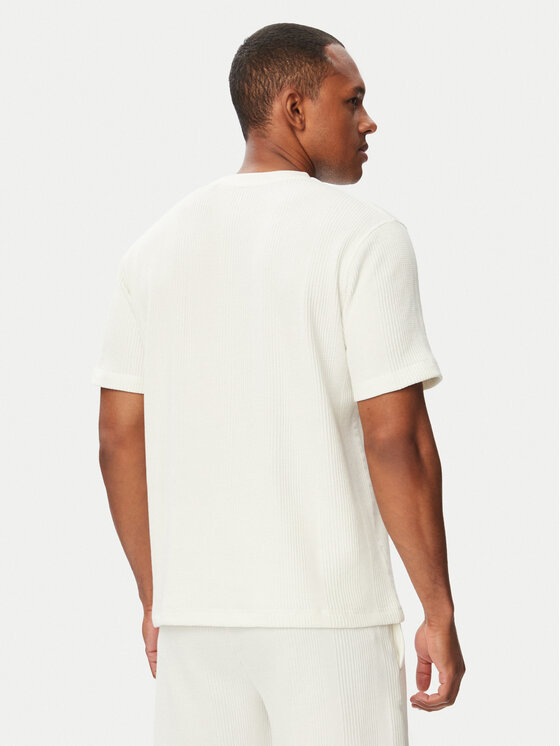 BOSS BOSS Футболка Structure 50540567 Кремовий Regular Fit