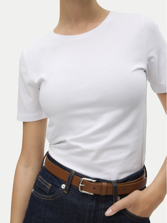 Vero Moda Vero Moda T-shirt Lulu 10323755 Bijela Regular Fit