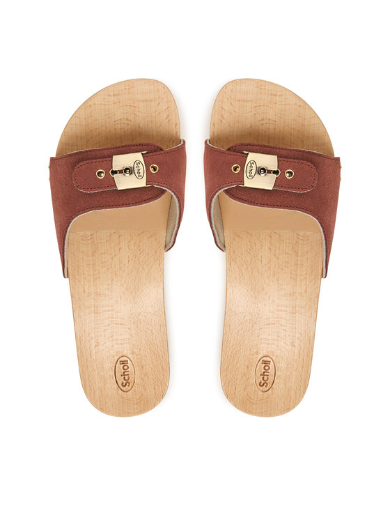 Scholl Шльопанці Scholl F00951 Коричневий