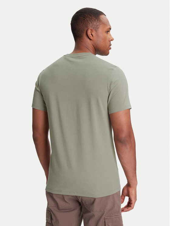 Guess Guess Футболка M4GI70 KC9X0 Хакі Slim Fit