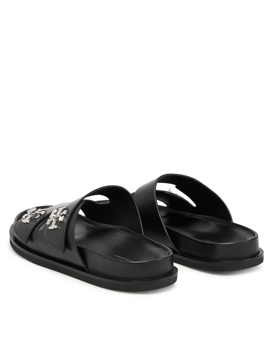 Tory Burch Шльопанці Tory Burch T Lock Sport Slide 175640 Чорний