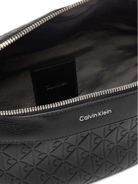Calvin Klein Borsetă Calvin Klein Emblem Emboss Waistbag LV04D3205G Negru