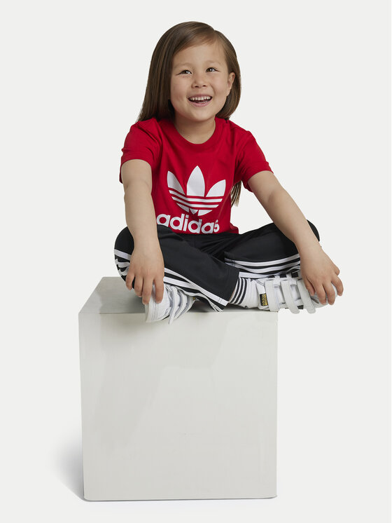 adidas adidas Majica adicolor Trefoil IY2387 Rdeča Regular Fit