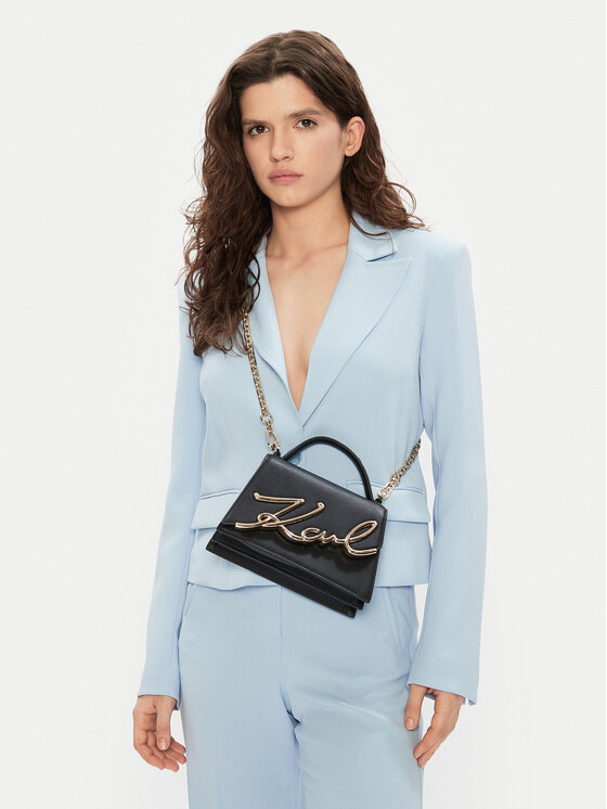 KARL LAGERFELD Kabelka KARL LAGERFELD A1W30038 Čierna