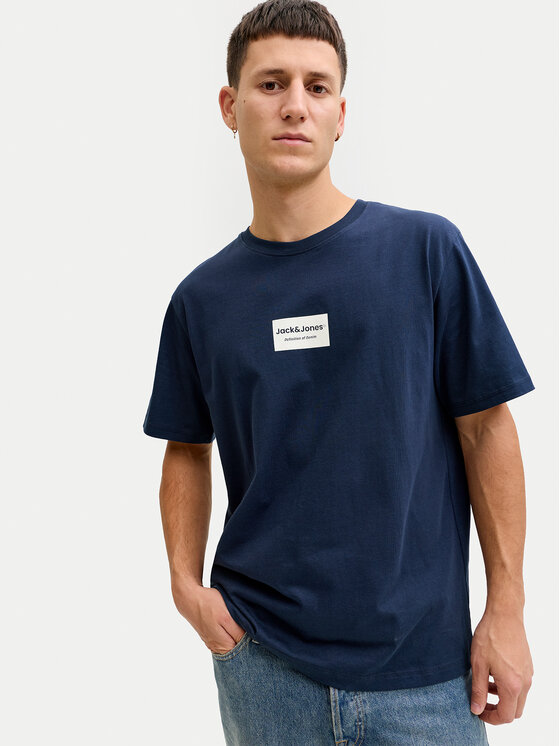 Jack & Jones Jack & Jones Camiseta Frank 12288092 Azul marino Relaxed Fit