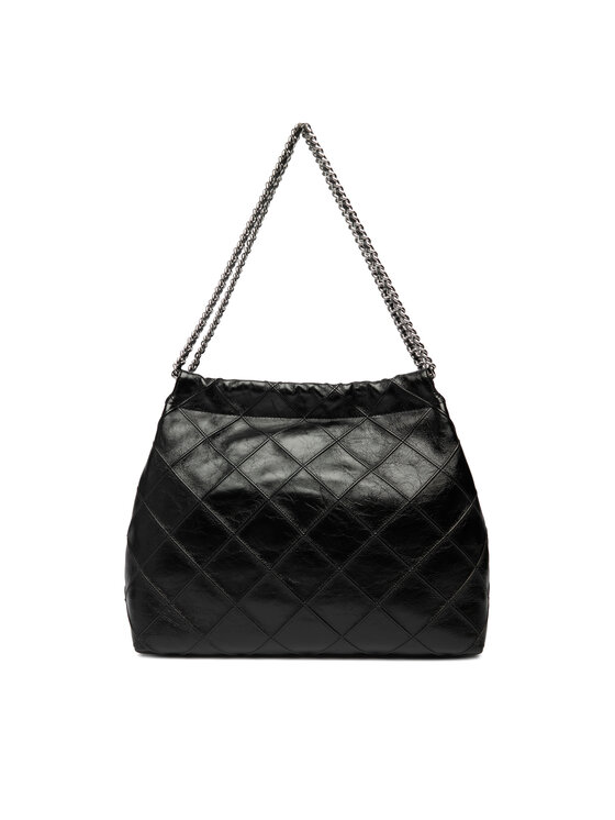 Tory Burch Torebka Tory Burch Fleming Soft Distressed Hobo Bag 165170 Czarny