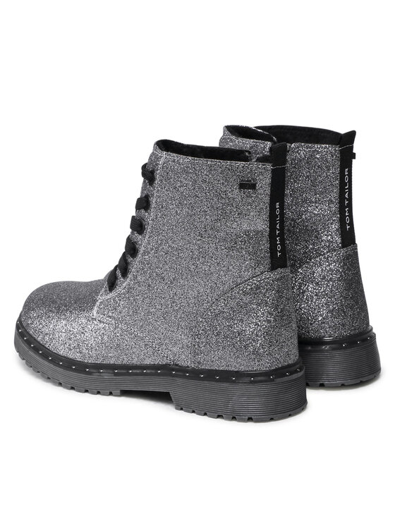 Tom Tailor Kozačky Tom Tailor 2171004 S Stříbrná