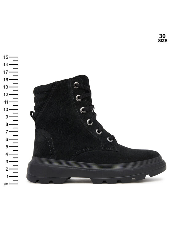 Geox Polokozačky Geox J Kiddartah Wpf J56NDA 00022 C9999 S Černá