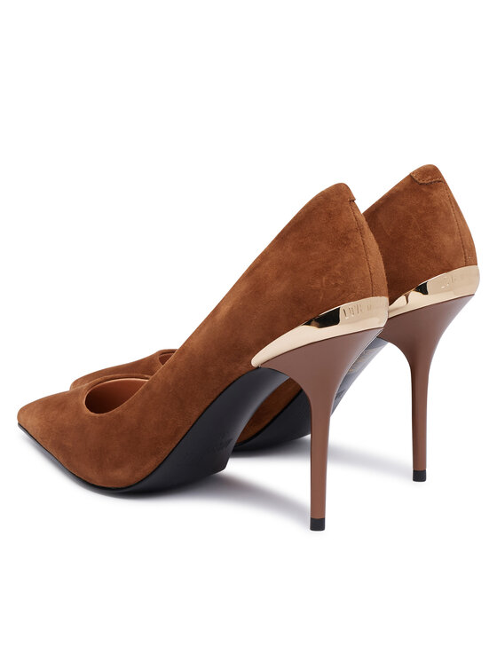 LOVE MOSCHINO Čevlji z visoko peto LOVE MOSCHINO JA10459G1PJA0210 Rjava