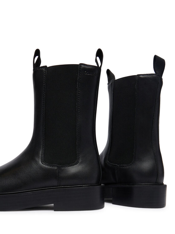 Calvin Klein Bokacsizma Calvin Klein Convate Welt Chelsea Lth YW0YW01905 Fekete