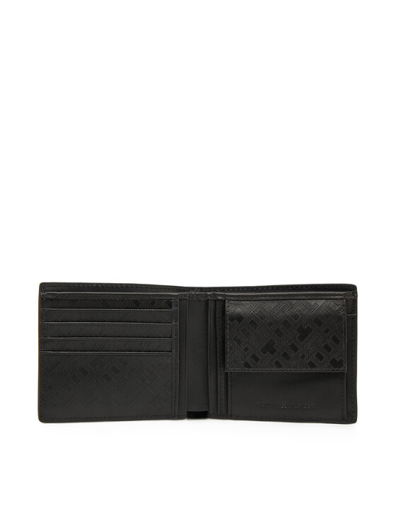 Tommy Hilfiger Portafoglio Tommy Hilfiger Th Monogram Extra Cc And Coin AM0AM13253 Nero