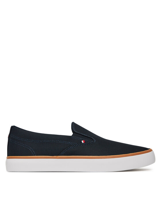 Tommy Hilfiger Tenisenes Tommy Hilfiger Th Hi Vulc Core Low Ii Slipon FM0FM05514 Tumši zils