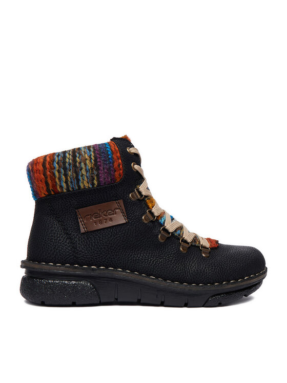 Rieker Botines planos Rieker CEO-73343-00 Negro