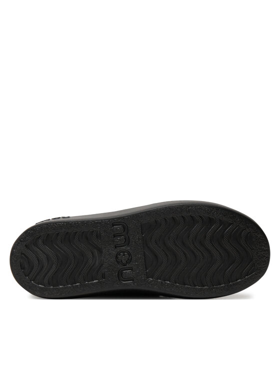 Mou Sniega zābaki Mou Eskimo Sneaker Bold Scoub Lace FW411012A Melns
