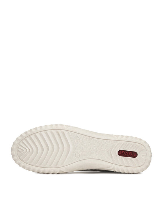 Rieker Sneakersy Rieker N0900-90 Srebrny