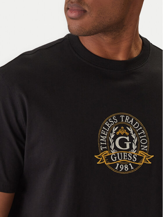 Guess Guess Camiseta M6RI16 I3Z14 Negro Regular Fit