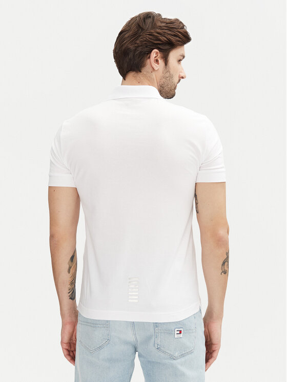 EA7 Emporio Armani EA7 Emporio Armani Поло 8NPF14 PJVQZ 0100 Білий Regular Fit