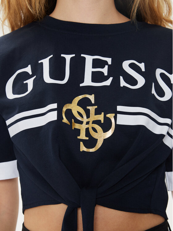 Guess Guess Футболка V4GI00 I3Z14 Cиній Boxy Fit