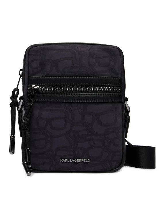 KARL LAGERFELD Torbica za okrog pasu KARL LAGERFELD B1M30214 Črna
