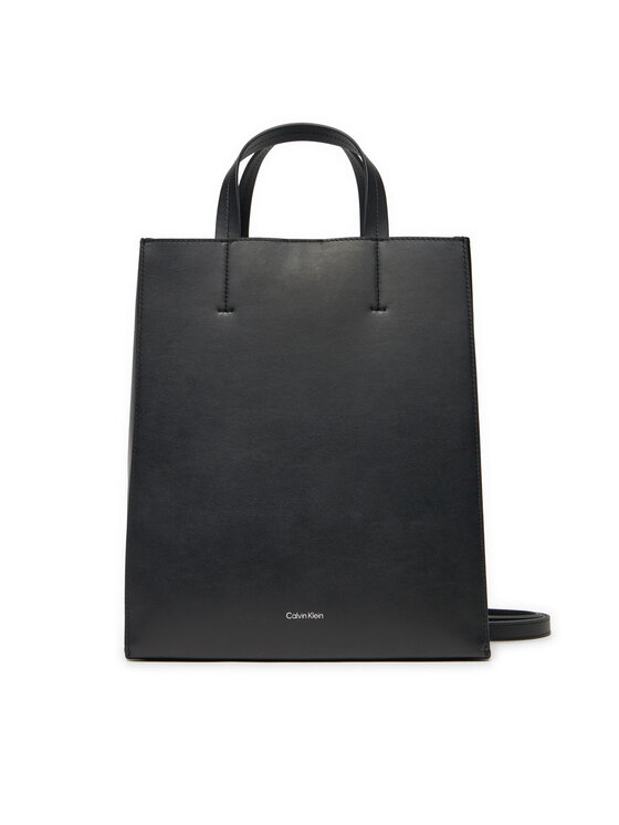 Calvin Klein Geantă Calvin Klein Line Lthr Mini Tote 32 LV04F3002G Negru