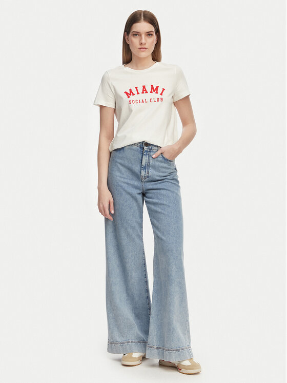 Vero Moda Vero Moda Póló Jida 10340948 Fehér Regular Fit