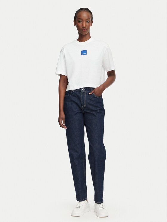 Karl Lagerfeld Jeans Karl Lagerfeld Jeans Camiseta B3W17022 Blanco Boxy Fit